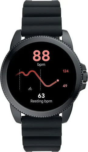 Miniatura 5 de Fossil 44mm Gen 5E Stainless Steel and Silicone Touchscreen Smart Watch with Heart Rate
