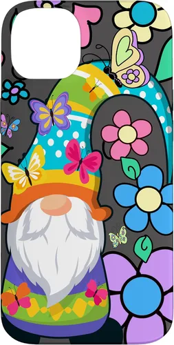 Miniatura 15 de Floral Daisy Flower Pattern with Butterflies Funny Gnome Case for iPhone 17