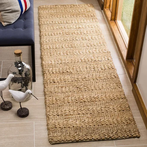 Miniatura 22 de SAFAVIEH Natural Fiber Collection - Alfombra decorativa de 2 x 3 pies, color lejía, yute hecho a mano, diseño trenzado tejido, ideal para entrada