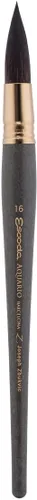 Escoda Aquario Gold Series 1140 Joseph Zbukvic - Brocha para acuarela y acrílica, mango corto, trapeador redondo, pelo de ardilla natural Petit Gris