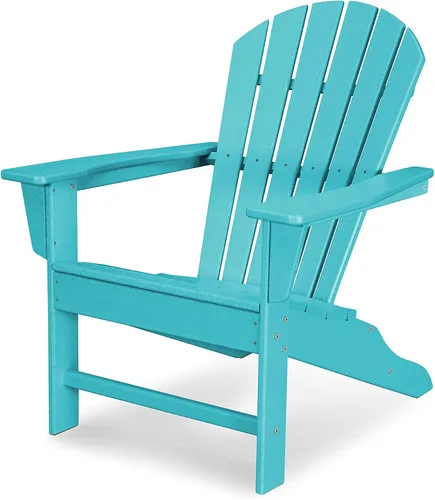 POLYWOOD South Beach Adirondack, sillón ideal para la playa., Turquoise Aruba