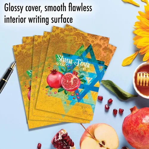 Miniatura 3 de The Best Card Company - Juego de 12 tarjetas de felicitación Rosh Hashanah a granel con sobres de 5 x 7 pulgadas (1 diseño, 12 cada uno) tarjetas