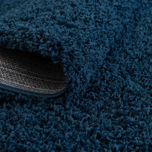 Miniatura 7 de Unique Loom Colección Solid Shag - Alfombra de área (ovalada de 8' x 10', azul zafiro/azul marino)