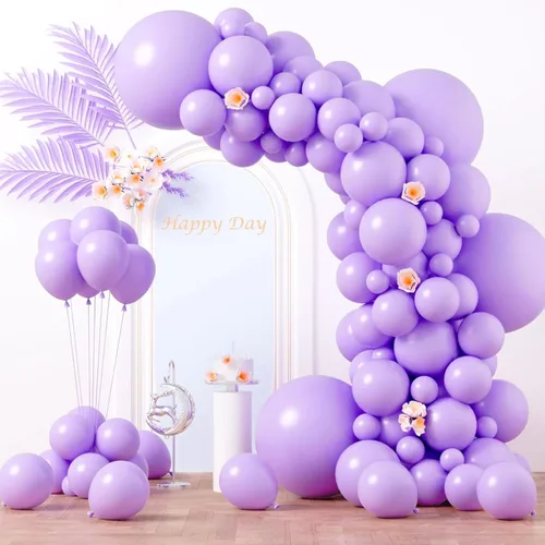 Miniatura 110 de Voircoloria - Globos azul bebé claro, paquete de 66 globos de 12 pulgadas de látex para fiestas para niños y niñas, para cumpleaños, baby shower, 16