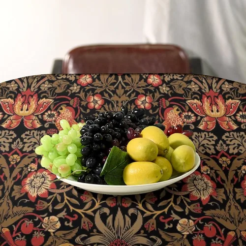 Miniatura 195 de Mantel Floral Retro de Pájaros, Diseño Original Bohemio William Morris Estampado Cubierta de Mesa para Hogar Picnic Fiesta Comedor Cocina William