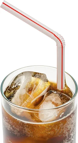 Miniatura 4 de Pajitas flexibles de plástico desechables sin BPA de 8 pulgadas de largo (paquete de 200 unidades, colorido)