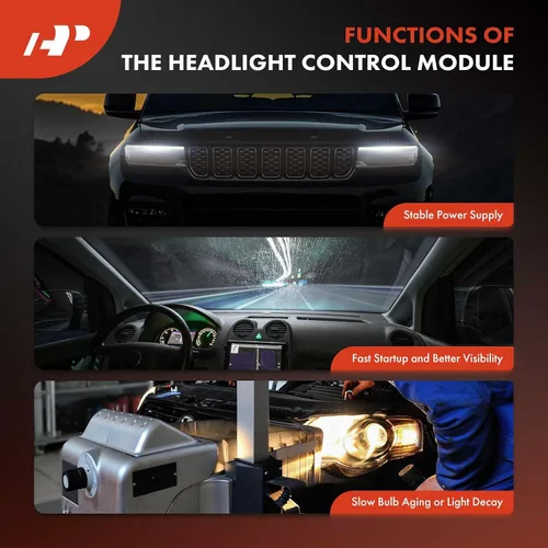 Miniatura 6 de A-Premium TMS - Unidad de módulo de control de faros delanteros de xenón adaptable compatible con BMW 528i, 528i xDrive, 535i, 535i GT, 535i GT