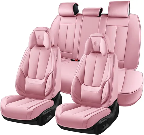 Miniatura 42 de Coverado Juego completo de fundas de asiento de automóvil, fundas de asiento para automóviles, fundas de asiento de coche beige para asientos