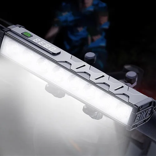 Miniatura 13 de Luces de bicicleta, 17 LED de 4000 lúmenes, luz de bicicleta con 4 modos, 10000 mAh USB recargable luz de bicicleta para bicicleta con pantalla