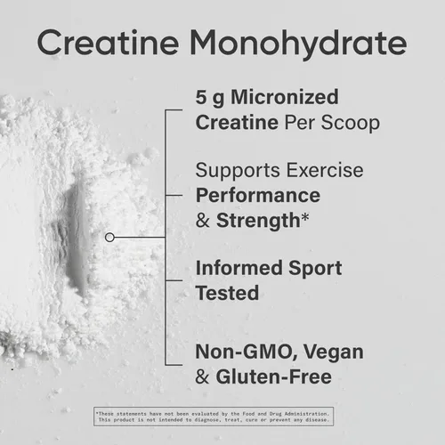 Miniatura 2 de Sports Research Monohidrato de creatina - Gana músculo magro, mejora el rendimiento y la fuerza y apoya la recuperación del entrenamiento - 0.18 oz