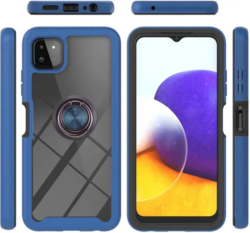 Miniatura 41 de Funda compatible con Xiaomi Poco M5s 4G, compatible con Redmi Note 10 4G / Note 10S 4G / Note 11 SE (India), funda para teléfono 3 en 1, color azul