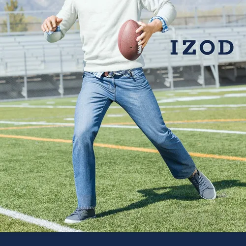 Miniatura 4 de IZOD Pantalones de mezclilla Comfort Stretch para hombre
