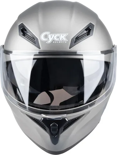 Miniatura 5 de Casco integral para hombres y mujeres adultos con protector solar ahumado Gris metálico