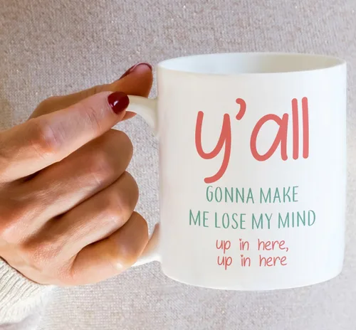 Miniatura 6 de Retreez Taza divertida – You All Y'all Gonna Make Me Lose My Mind - Tazas de café de cerámica de 11 onzas – Divertido, sarcasmo, sarcástico