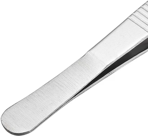 Miniatura 4 de Pinzas de acero inoxidable de 5-1/2 pulgadas con punta dentada curvada, pinzas multiusos para reparación de manualidades, paquete de 2