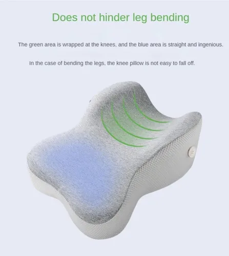 Miniatura 6 de Almohada de rodilla contorneada de espuma viscoelástica refrescante para dormir, ciática, alivio del dolor de espalda, rodilla y articulaciones
