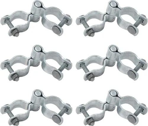 Miniatura 11 de VIVIDA Kit de bisagra de puerta de enlace de cadena de 1-5/8 pulgadas, incluye bisagras de puerta hembra y macho, herrajes para valla de eslabones