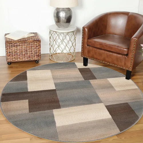 Miniatura 24 de Superior alfombra de área de la colección diseñador Clifton, 8 mm de altura de apilado, con respaldo de yute, diseño geométrico contemporáneo, Beige