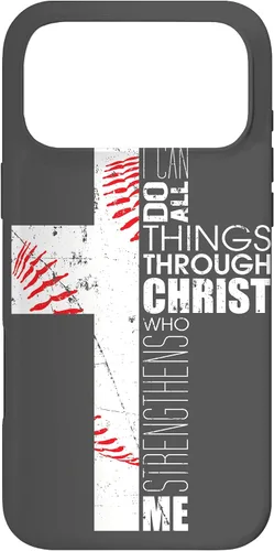 Miniatura 22 de Baseball Phone Case Christian Bible Verse Philippians 4:13 Case for iPhone 17