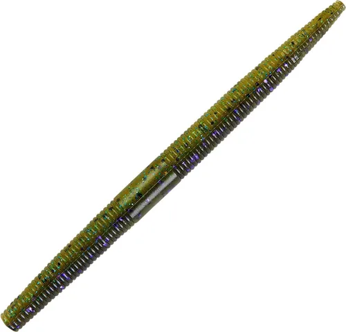 Miniatura 69 de Yum - Gusano de plástico blando Yum Dinger de 5 pulgadas, escamas azules y negras, 30