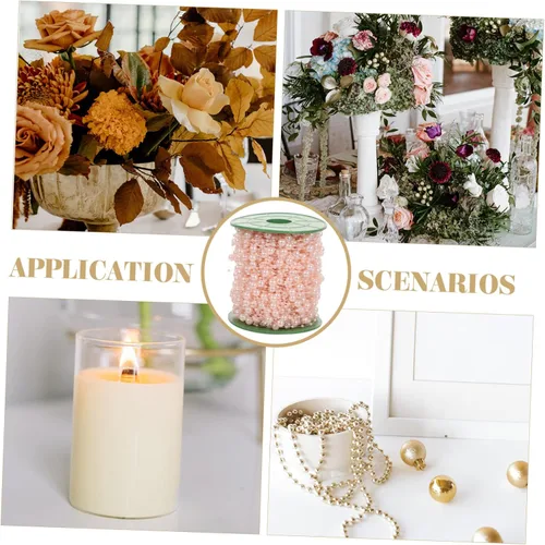 Miniatura 8 de IMIKEYA Cuerdas de perlas artificiales para decoración de jarrón, cuentas de perlas flotantes para manualidades, boda, Navidad, decoración