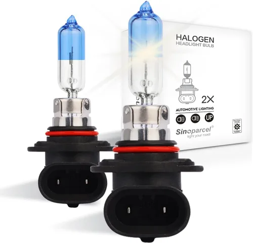 Sinoparcel Bombillas halógenas 9012 para faros delanteros, haz alto y bajo, 3500 K, repuesto más brillante para luz estándar de 55 W, paquete de 2