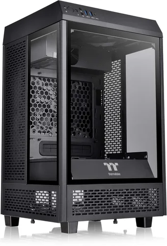 Miniatura 11 de Thermaltake Torre 250 Negra Mini-ITX Mini Torre; Incluye 2 ventiladores CT de 120mm; Soporte para radiador de 360mm; Espacio para GPU de 360mm; Negro