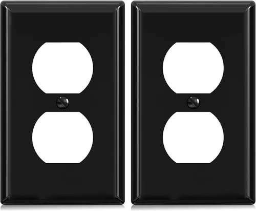 Miniatura 17 de ELEGRP Cubiertas de Tomacorrientes Dúplex, Placas de Pared de Tamaño Estándar de 1-Gang, Cubiertas de Placas Frontales de Doble Tomacorriente