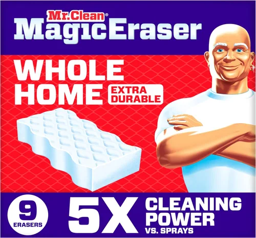 Miniatura 12 de Mr. Clean Borrador mágico, limpiador multiusos, limpiador de limpieza, pared, tenis, cocina, baño, ducha, esponja de melamina, almohadillas extra