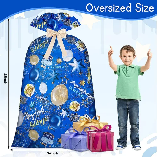 Miniatura 3 de BWLOIES Bolsas de regalo jumbo extra grandes sobredimensionadas bolsas de regalo gigantes enormes bolsas de regalo grandes XXL bolsa de regalo