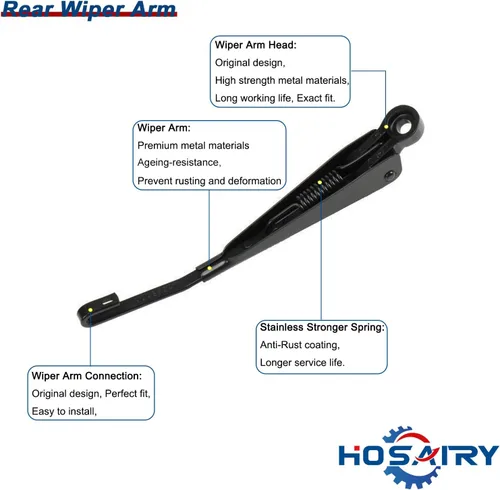 Miniatura 3 de Juego de limpiaparabrisas trasero para Buick Envision 2016-2020, para GMC Terrain 2018-2020, para Chevy Blazer Bolt EV Equinox 2017-2020 Conjunto