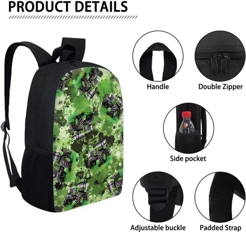 Miniatura 186 de HUGS IDEA Los animales frescos 3D niños escuela libro bolsa niños impresión mochilas, Baloncesto, Moderno