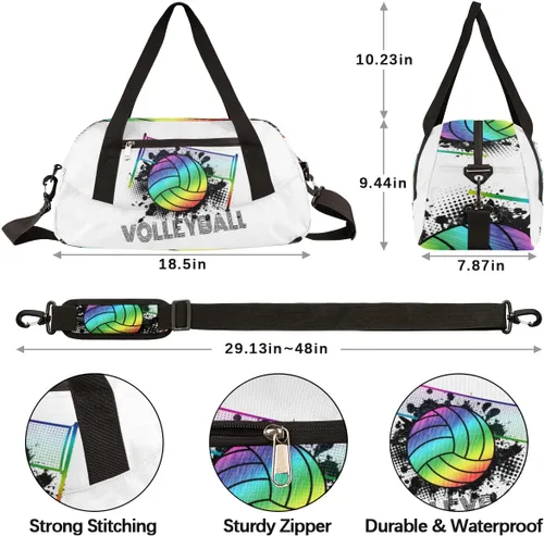 Miniatura 4 de Bolsa de gimnasio para mujeres y hombres, pequeña bolsa de lona para deportes, gimnasios, yoga, escapada de fin de semana, bolsa de viaje durante