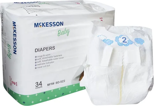 Miniatura 8 de McKesson Pañales para bebé, talla 1 (8 libras a 14 libras), 20 unidades, 1 paquete