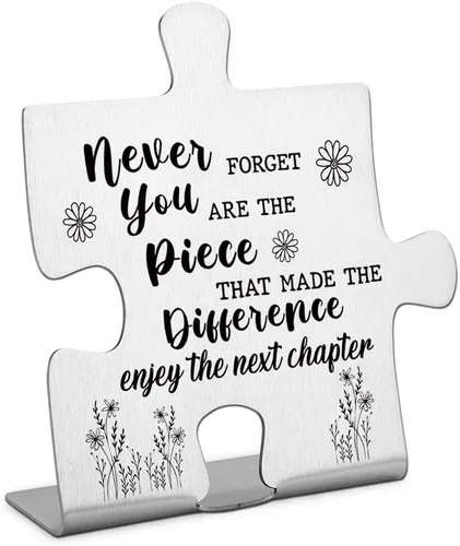 Miniatura 19 de FOKCBOCM Letrero decorativo, regalo de amistad de mejor amiga de acero inoxidable, 3.3 x 3.0 pulgadas