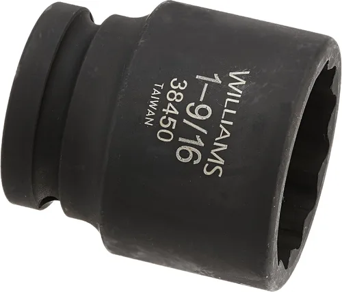 Miniatura 9 de Williams 38438 - Enchufe de impacto estándar de 3/4 pulgadas, 1-3/16 pulgadas, 12 puntos