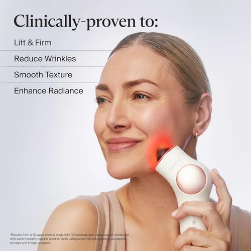 Miniatura 2 de TheraFace Therabody TheraFace PRO - Dispositivo facial de microcorriente, masajeador facial compacto 8 en 1 y herramienta de escultura facial