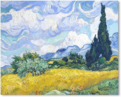 Miniatura 13 de Van Gogh Arte de Pared en Lienzo: Reproducción de Pintura al Óleo Almendro en Flor Imagen de Flores Decoración de Habitación, Impresiones de Arte