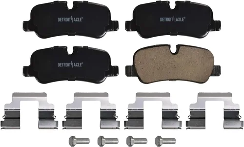 Miniatura 7 de Detroit Axle - Pastillas de freno para Land Rover Range Rover Sport LR3 2006-2009 pastillas de freno de cerámica delanteras y traseras con repuesto