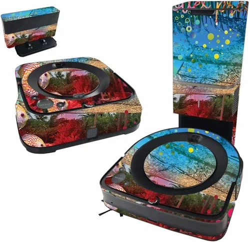 Miniatura 5 de MightySkins Skin compatible con iRobot Roomba s9+ Vacuum & Braava Jet m6 Bundle - Azul bebé sólido Funda protectora y única de vinilo Fácil