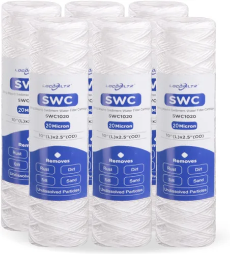 Miniatura 9 de Whole House - Cartucho de filtro de agua para pozo de sedimentos de 5 micrones, 10 x 2.5 pulgadas, repuesto para W5W, WHKF-WHSW, RS5-DS, RS2-DS
