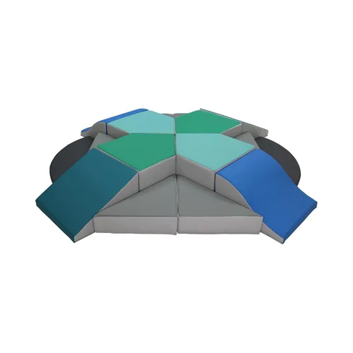 Miniatura 2 de FDP SoftScape Mega Fun 360 Escalador, estructura de juego activo para interiores para niños pequeños y niños, escalones y rampas de espuma suave
