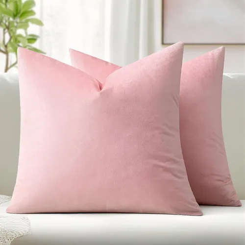 Miniatura 51 de MIULEE Fundas de almohada de terciopelo de 22 x 22 pulgadas, paquete de 2 unidades, color negro, fundas de cojín cuadradas decorativas súper suaves