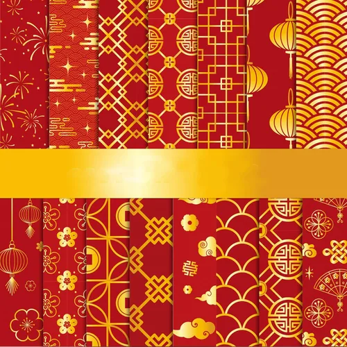 Miniatura 12 de Haooryx 60 hojas de papel de origami a cuadros de Navidad de doble cara de 11 x 11 pulgadas, colección de papel decorativo a cuadros rojos y verdes
