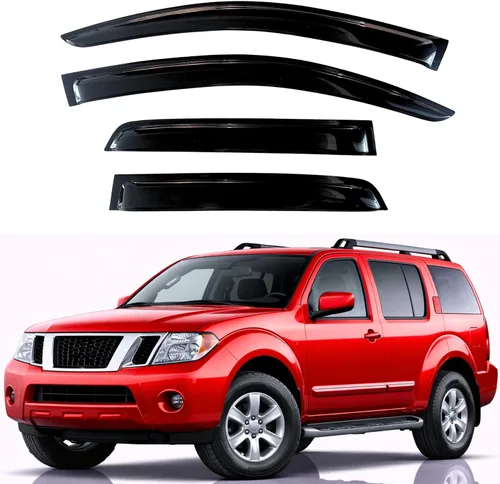 Miniatura 272 de KPY Visor de ventana compatible con Hyundai Tucson 2021-2025, 4 piezas de deflector de ventilación para ventana lateral, estilo Mugen, protector