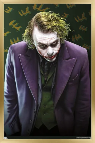 Miniatura 11 de Trends International DC Comics - Póster de pared The Joker - The Dark Knight, 22.375 x 34 pulgadas, versión enmarcada en negro Versión con marco