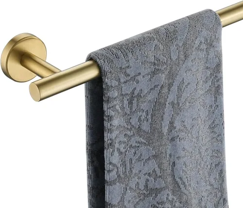 Miniatura 20 de JQK Barra para Toallas de Baño, 27 Pulgadas, 304 Acero Inoxidable Grueso de 0.8mm, Toallero para Baño, Soporte para Toallas con Acabado Cepillado