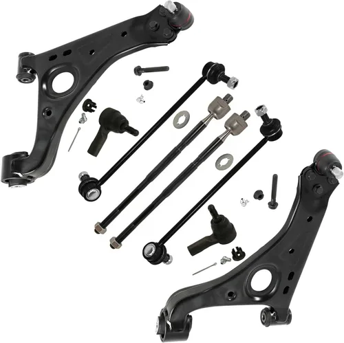 Miniatura 133 de Detroit Axle - Kit de brazos de control de extremo delantero de 8 piezas para Dodge Dakota 00-04, Durango 00-03, 4 brazos de control superior e