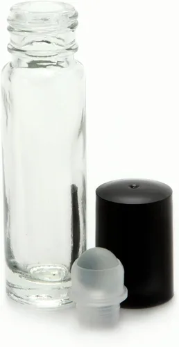 Miniatura 5 de Botes con tapón de rosca y gotero de 0,1 fl oz para perfume, 24 unidades de 0,34 fl oz.