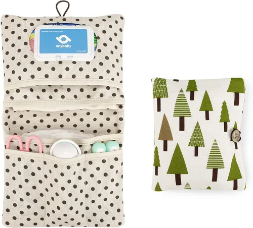 Miniatura 9 de Lmbabter Organizador extraíble para bolsa de bebé, bolsa de pañales con 6 bolsillos en total, bolso y bolsa de mano para mujeres, mamás, enfermeras